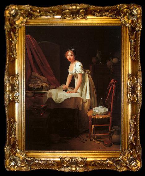 framed   Louis Leopold  Boilly Young Woman Ironing, ta009-2